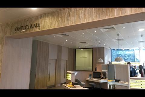 John Lewis optician Stratford